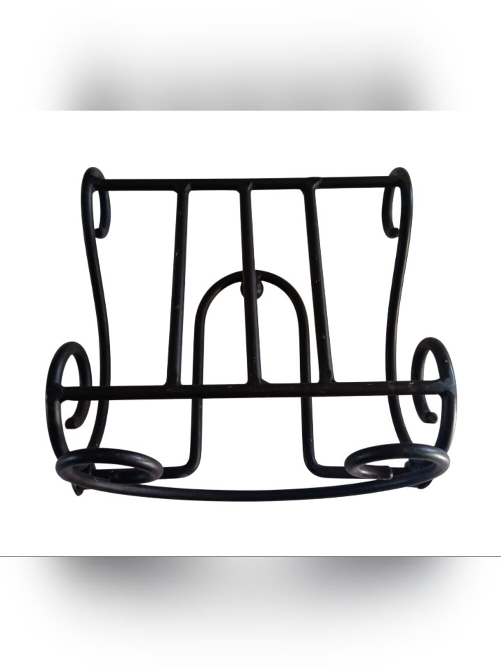 VTG Southern Living At Home Black Iron Jamestown Estate Collection Napkin Holder